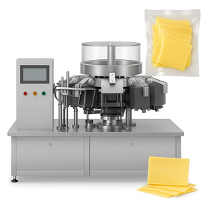 معدات تعبئة دوارة كبيرة للجبن الثلاثي والمستدير مفرغ أوتوماتيكي للمصنعين الكبار - Product Image 2