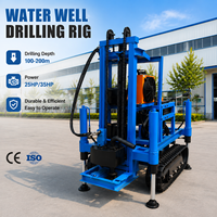 Machine de forage de puits d'eau économique personnalisable CE de 25 CV, portée maximale 660 pieds, fabriquée en Chine