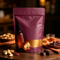 Sachets refermables recyclables personnalisés avec logo imprimé pour chocolat, chips, snacks, noix, biscuits, chewing-gum et aliments pour animaux de compagnie