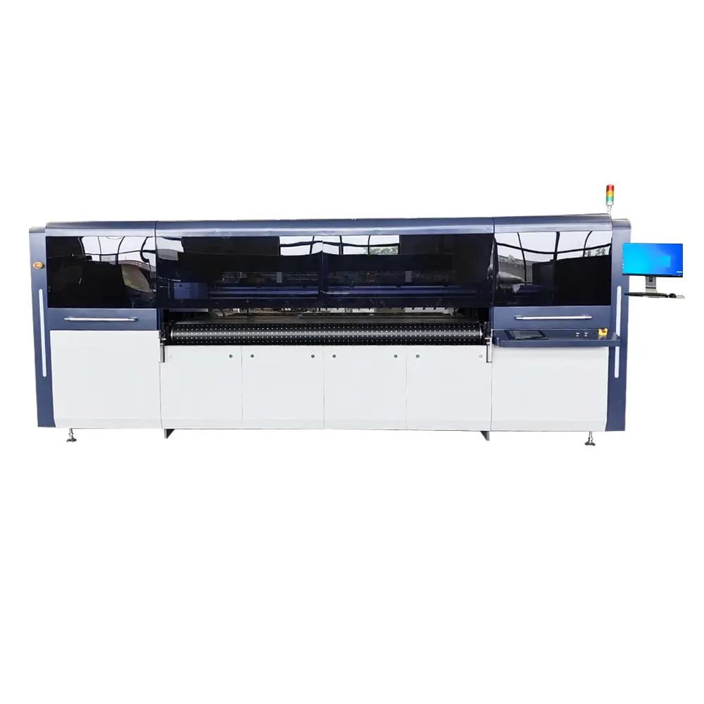 Kotak Pizza Printer kotak bergelombang pengumpan otomatis 2.5x1.35 meter mesin cetak Digital