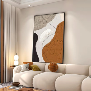 Quadro Decorativo da Parete Personalizzabile di Alta Gamma con Motivo Geometrico Fibonacci Digitale Astratto in Cornice di Lega di Alluminio - Product Image 1