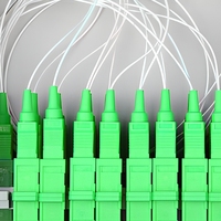 1x16 PLC Fiber Optic Splitter SC APC Optical Cassette Splitter Plug-in Peralatan Jaringan FTTx
