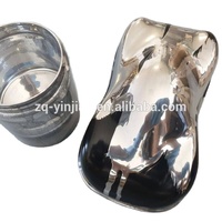 Pigment métallique en aluminium et argent, aspect miroir, chrome, VMP, pour spray plastique, 50g