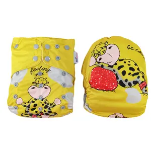 The Factory Sells A Variety Of Cute Baby Patterns Comfortable Non Woven Cotton Washable Baby Cloth Diaper