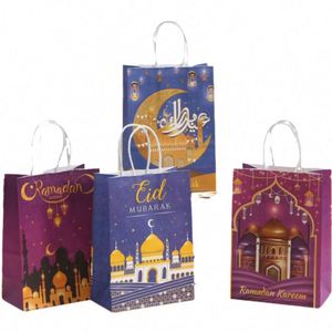 Chengrui New Moon Festival Cartoon Star Gift <b>Bag</b> Classic Style Kraft Material for Candy Birthday Castle Souvenir Wholesale - Product Image 1
