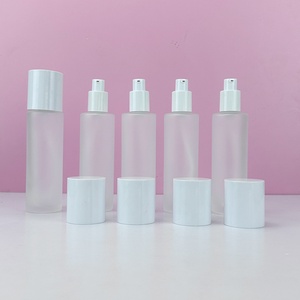 Custom logo 20ml 60ml 100ml Round Empty Skincare Packaging Cosmetic Lotion <b>Pump</b> <b>Bottle</b> Face Serum <b>Bottle</b> with <b>Pump</b> - Product Image 4