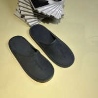 Vente en gros bon marché Pantoufles jetables en tissu non tissé Pantoufles écologiques à semelle unique pour les voyages en hôtel et spa