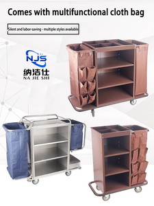 Chariot pour hôtel Équipement commercial Structure en acier Chariot à linge Chariot pour chambre de service Caractéristiques d'entrée pour les hôpitaux Hôtels - Product Image 4