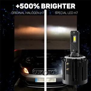 Nouveau 2026 – Ampoule de phare <span class=keywords><strong>LED</strong></span> <span class=keywords><strong>H7</strong></span> Sukioto authentique 12V (sans adaptateur) tout-en-un pour <span class=keywords><strong>VW</strong></span> <span class=keywords><strong>Golf</strong></span> 6 <span class=keywords><strong>7</strong></span> MK6 MK7, Touran, Scirocco - Product Image 5