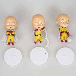 Anime One Punch <span class=keywords><strong>Superman</strong></span> Q Version <span class=keywords><strong>3</strong></span> Homme Qiyu Enseignant Poupée PVC faite à la main Ornements Pendentif Chauve Cape One Hit Modèle Jouet Nouveau - Product Image 6