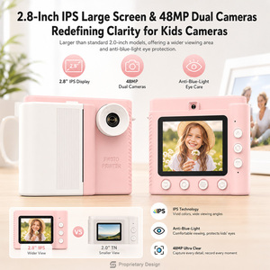 Çocuklar için yeni anında dijital kamera Selfie baskı çift lensli 1080P HD Video Kaydedici 2.8 inç IPS ekran çocuk oyuncakları - Product Image 5