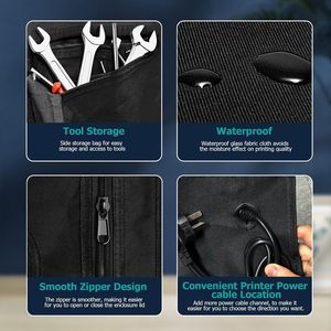 Mesorock chống cháy/không thấm nước 3D di động Bìa máy in Máy in bìa Luận Án Bìa in ấn bao vây có thể nhìn thấy Cabana lều - Product Image 2