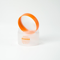 Bouteille cosmétique réutilisable et pliable avec tampons de coton en pulpe, impression UV, commandes personnalisées acceptées, pour crème visage, avec doublure en carton.