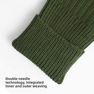 جوارب رجالية مخططة على الطراز الأوروبي والأمريكي مبطنة بالصوف للتجارة الخارجية، مقاسات كبيرة للشتاء، 70% قطن و30% بوليستر - Product Image 2