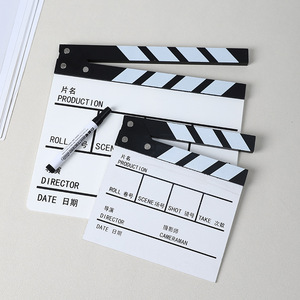 Clapboard de réalisateur en bois Mystic Arts 7002F pour tournage de films, style moderne et simple, avec lettres - Product Image 2