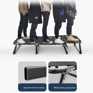 E-RIKE Ultralicht Opvouwbaar Bed Bed Bed Staal Zware Slaapkamer Kantoor Verstelbare Hoogte Slaapbedje - Product Image 5