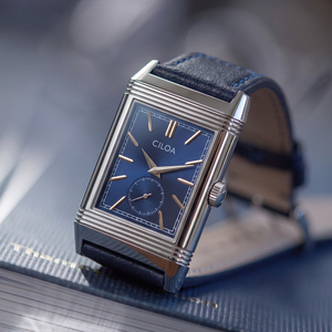 Montre à quartz CILOA avec cadran rectangulaire, affichage de la date, bracelet en cuir, style habillé - Product Image 5