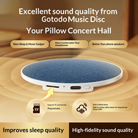 Nouveau Disque d'oreiller sans fil pour haut-parleur 5.3, mini système audio intégré pour la maison, le dortoir, l'écoute musicale et le bruit blanc pour le sommeil