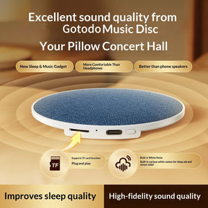 Nouveau Disque d'oreiller sans fil <span class=keywords><strong>pour</strong></span> haut-parleur 5.3, mini système audio intégré <span class=keywords><strong>pour</strong></span> la maison, le dortoir, l'écoute musicale et le bruit blanc <span class=keywords><strong>pour</strong></span> le sommeil - Product Image 3