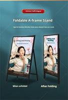 Boîte à lumière pour affiche ultra-mince, éclairée, panneau publicitaire, présentoir extérieur, support d'affichage LED, éclairage pour l'entrée des commerces