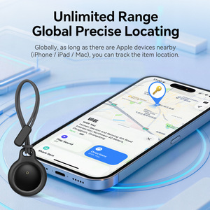 Traceur anti-perte en plastique pour collier d'animal de compagnie, localisateur d'objets à un clic, pour portefeuilles et bagages, compatible téléphones iOS - Product Image 2