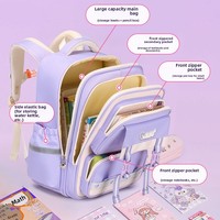 Sac à dos orthopédique imperméable pour enfants, cartable durable de style collège britannique, sacs d'école pour étudiants