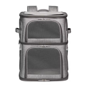 Lüks Köpek Kedi Evcil Hayvan Taşıma Çantası Sırt Çantası Büyük Kapasiteli Katlanabilir Ayarlanabilir Oxford Kumaş Açık Hava Seyahat Taşıyıcısı Kediler Köpekler Küçük Boy - Product Image 4