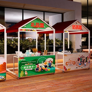 Carritos Pequeños Comerciales, Puesto Móvil Creativo, Carrito Flotante, Puesto de Venta Ambulante para Mercados Nocturnos, Puesto de Exhibición, Puesto de Venta al Aire Libre - Product Image 4