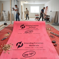 Rouleau de tapis de protection de sol épaissi, antichoc et anti-salissure pour travaux de rénovation et de peinture intérieure