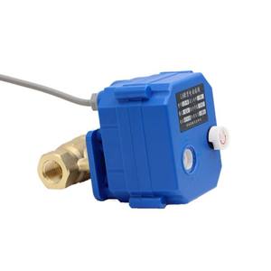 Mini-vanne à bille électrique DN8 en laiton, commande manuelle, 5V 12V 24V 220V, vanne de vidange de qualité alimentaire, solénoïde, matériau en cuivre - Product Image 4