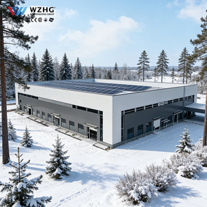 Entrepôt de stockage géonique industriel à grande portée en acier robuste avec surface galvanisée, durée de vie de 50 ans, livraison rapide - Product Image 1