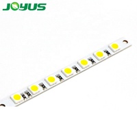 Regulador de intensidad de luz led para escritorio, tira de luces led usb de 5V para armario de cocina, 100mm, 7 led, SMD5050, 7mm de ancho, pcb, cable táctil regulable