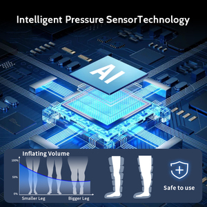 Botas de Compresión Profesionales para Recuperación, Botas de Recuperación de Piernas Usables para Hombres y Mujeres, Masajeador de Piernas para Relajación Diaria - Product Image 5