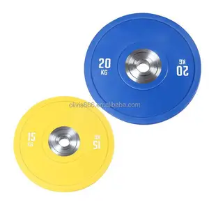 China Supplier Fitness Equipment Barbell Weight Plates 10kg Gym Bumper Plates