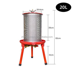 Presse-agrumes et légumes industrielle 20L 40L 90L Hydropresse en acier inoxydable pour pressage de pommes, de vin et de cidre - Product Image 3