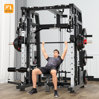 Machine Smith multifonction FULI de haute qualité avec roulement 420 kg pour la musculation à domicile, exercices de fitness, pectoraux et épaules