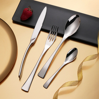 Ensemble de cuillères de cuisine en acier inoxydable plaqué or, design populaire KAYA, cuillères personnalisées, couteau à steak