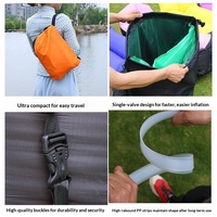 Canapé gonflable moderne et confortable, portable pour l'extérieur, la plage, le camping, les festivals de musique, sac de couchage, tissu Oxford + PE
