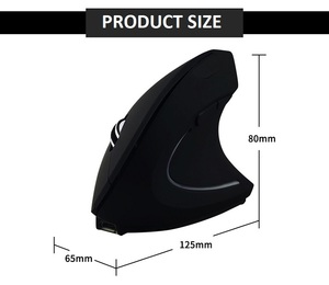 Wireless USB 2.4GHz LED Backlit Optical 6-Button 800 DPI Gamer Both Hands Ergonomic 3D Vertical <strong>Mouse</strong> for <strong>PC</strong> - Product Image 6