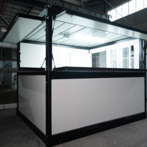 Conteneur extensible de 10 pieds, magasin de détail préfabriqué, panneau sandwich en acier, installation portable, villa hôtel respirante - Product Image 1