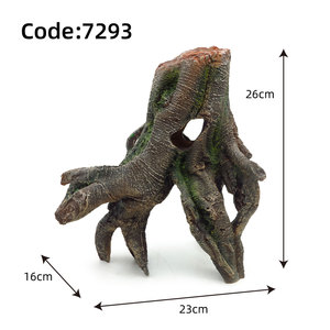 Bois flottant artificiel pour <span class=keywords><strong>aquarium</strong></span>, racine en résine, tronc d'arbre, cachette pour poissons, décoration d'<span class=keywords><strong>aquarium</strong></span>, aspect naturel, décoration en bois pour terrarium de reptiles - Product Image 2