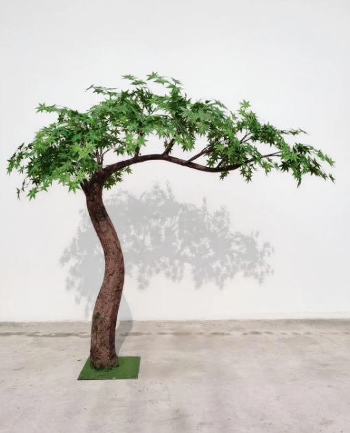 Artificial Green Leaf Maple Tree Simulation Indoor and Outdoor Hotel ...