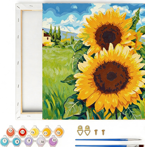 Kit <span class=keywords><strong>de</strong></span> Pintura por Números <span class=keywords><strong>de</strong></span> Girasoles <span class=keywords><strong>con</strong></span> Marco, Decoración <span class=keywords><strong>de</strong></span> Pared para <span class=keywords><strong>el</strong></span> Hogar, Set <span class=keywords><strong>de</strong></span> Pintura para Regalo, Hobby <span class=keywords><strong>de</strong></span> Relajación, <span class=keywords><strong>Arte</strong></span> en Lienzo - Product Image 5