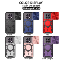 Coque de téléphone haut de gamme avec couvercle d'objectif coulissant béquille réglable pour OPPO RENO 13 12 11F 10 8 7 6 5 4 A98 A79 A78 A59 K13 F29 Pro