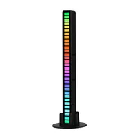 RGB 주변 32 비트 음성 활성화 USB 스트립 LED 리듬 인식 사운드 제어 픽업 음악 리듬 라이트