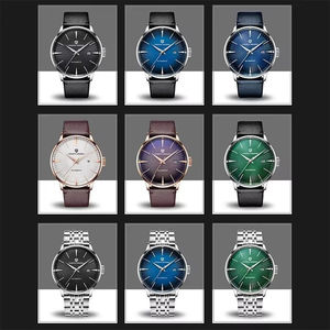 Reloj de pulsera mecánico automático de lujo para hombre Pagani Design PD-2770, de acero inoxidable y cuero, con caja, venta al por mayor. - Product Image 5