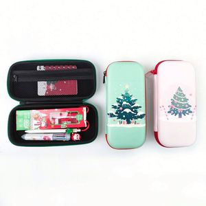 Custom Portable Stationery Bag Big Capacity Zipper Cute EVA Pen <b>Box</b> Bag Organizer Merry Christmas Pencil <b>Gift</b> Case for Kids - Product Image 1