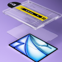 Kit d'installation de protection d'écran en verre trempé Magic Box Grade AAA 9H avec dissolvant de poussière pour iPad Air 11 pouces 13 pouces M4 2026