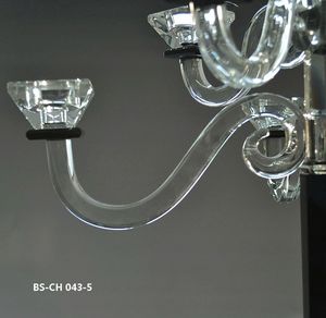 Elegante ronde witte handgemaakte ecologische kristallen kandelaar kerstkaarsenhouder nieuwe goedkope hoge lantaarns & kaarsenpotten - Product Image 3