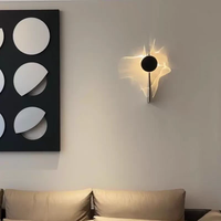 Applique Murale LED Moderne Simple à Effet Ombre, Rotative, Carrée, en Acier Inoxydable et Aluminium, 50000 Heures, pour Salon, Salle de Séjour, Escaliers, Couloir